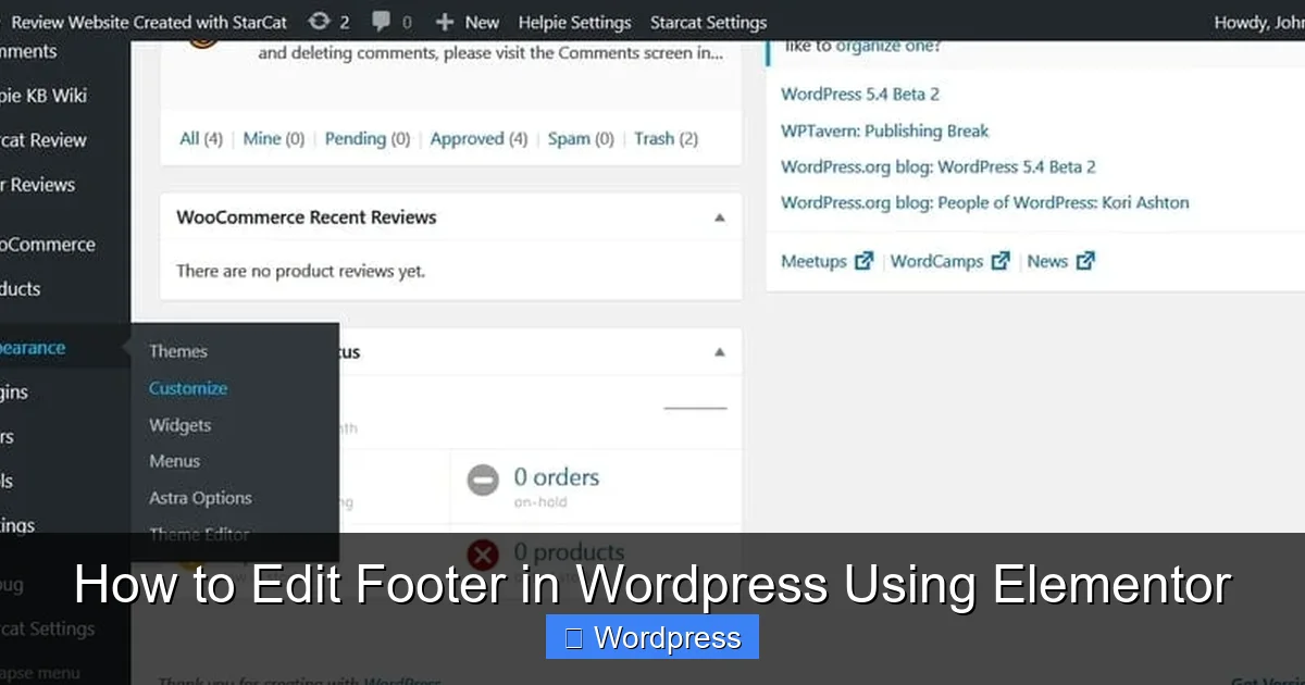 How to Edit Footer in WordPress Using Elementor