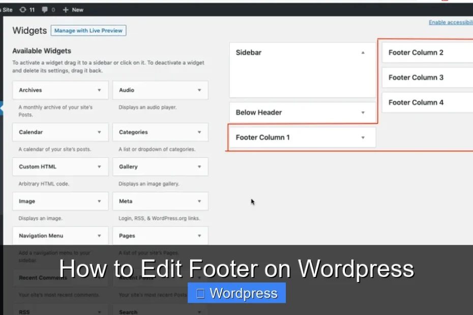 How to Edit Footer on Wordpress
