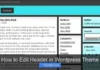 How to Edit Header in WordPress Theme