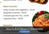 How to Edit Menu in WordPress