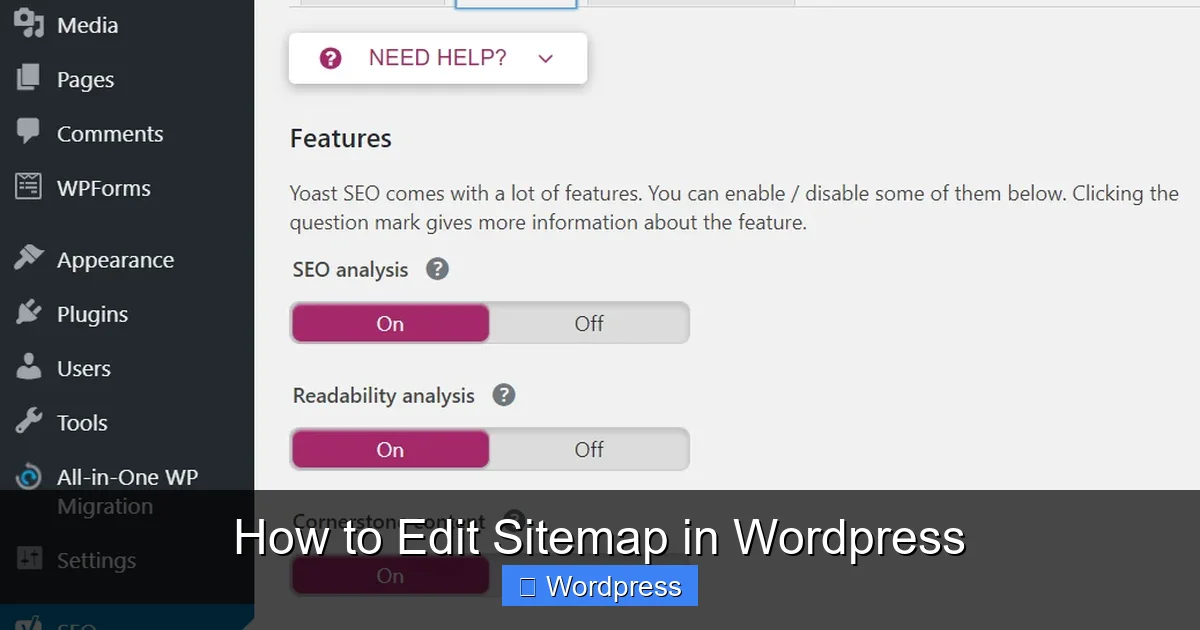 How to Edit Sitemap in WordPress