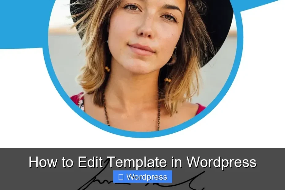 How to Edit Template in Wordpress