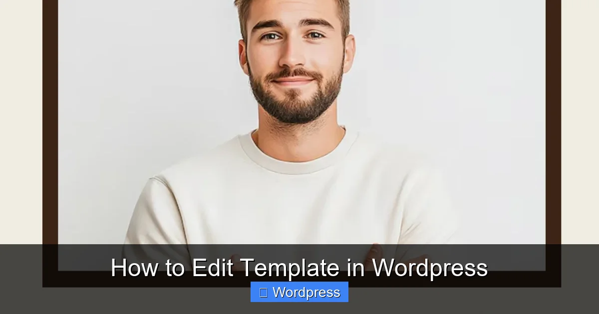 How to Edit Template in WordPress