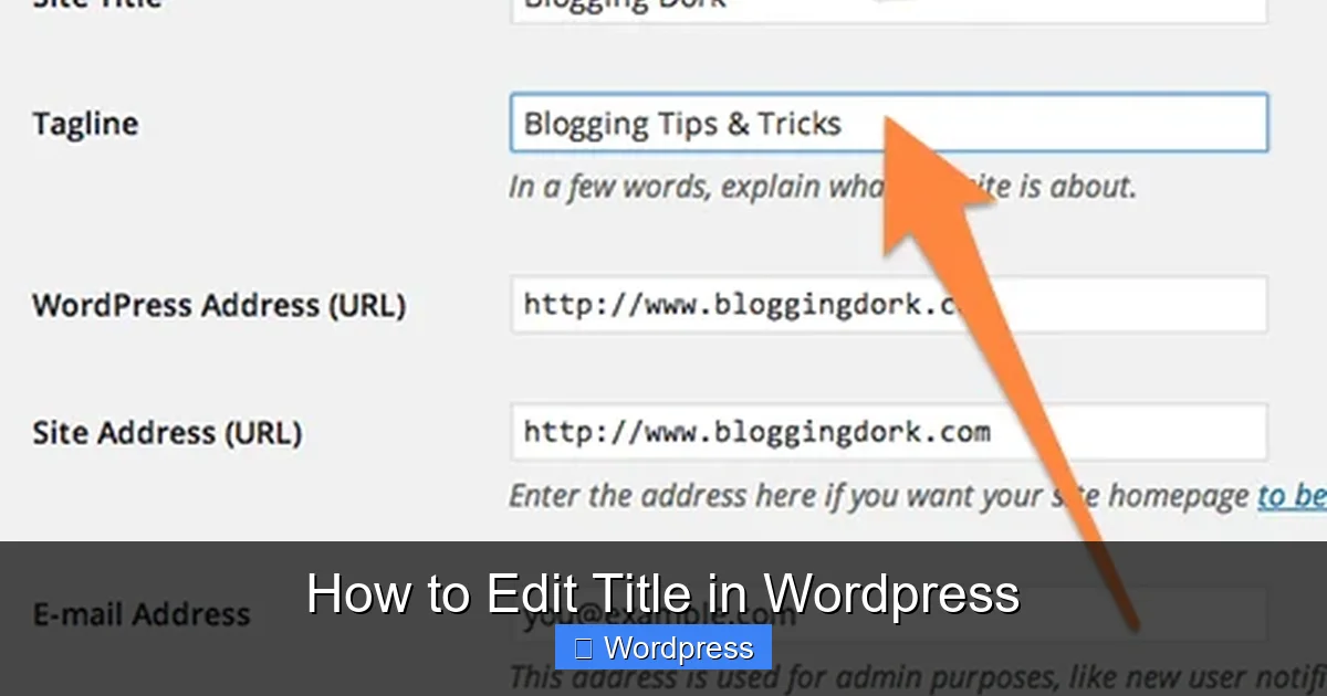 How to Edit Title in WordPress