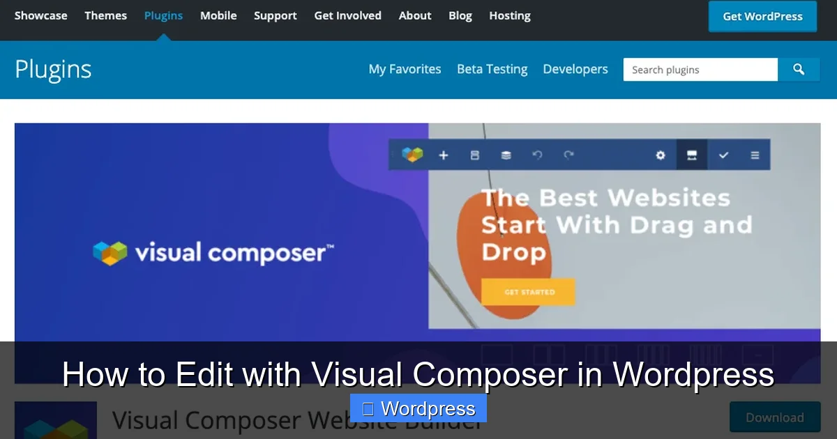 How to Edit with Visual Composer in WordPress