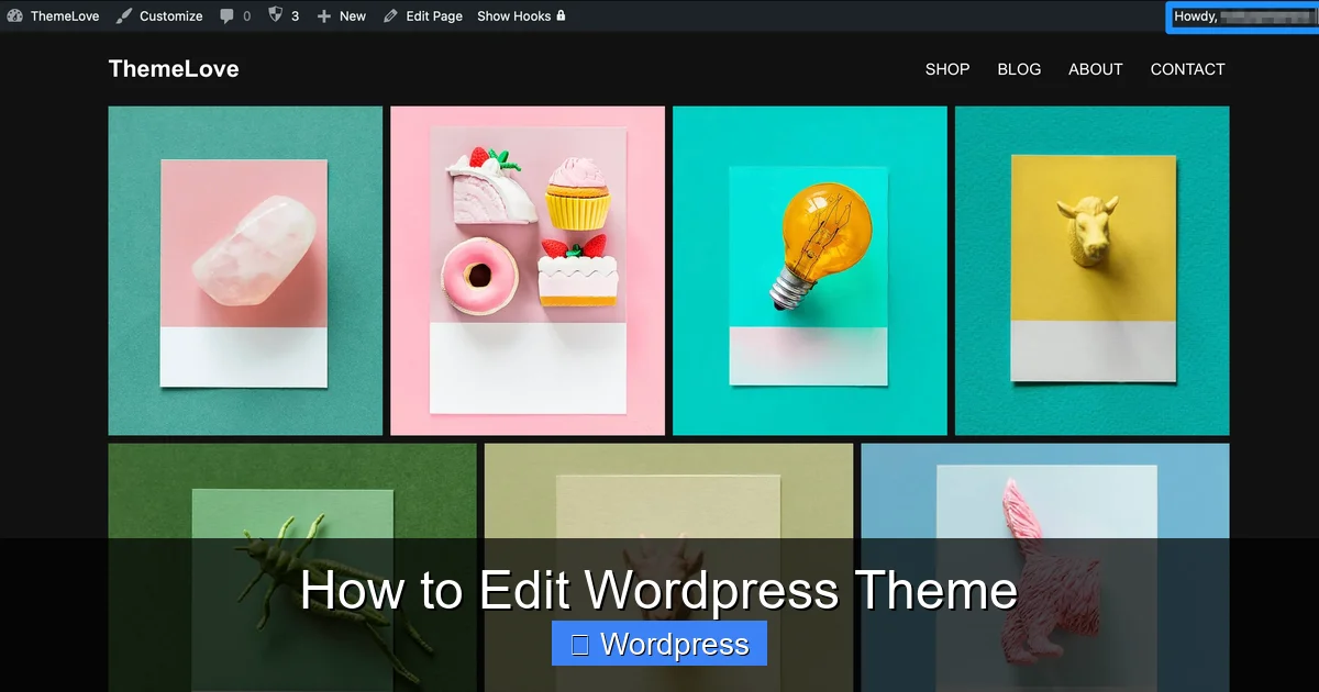 How to Edit WordPress Theme