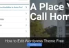 How to Edit WordPress Theme Free