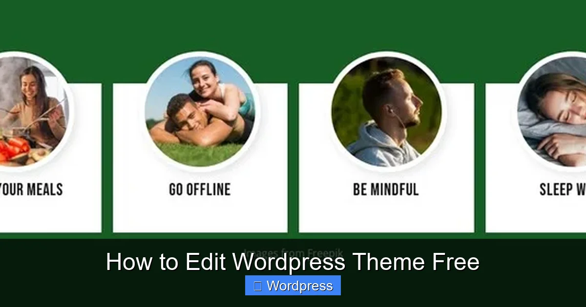 How to Edit WordPress Theme Free