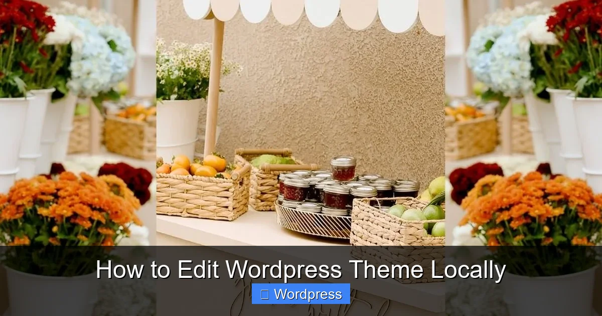How to Edit WordPress Theme Locally