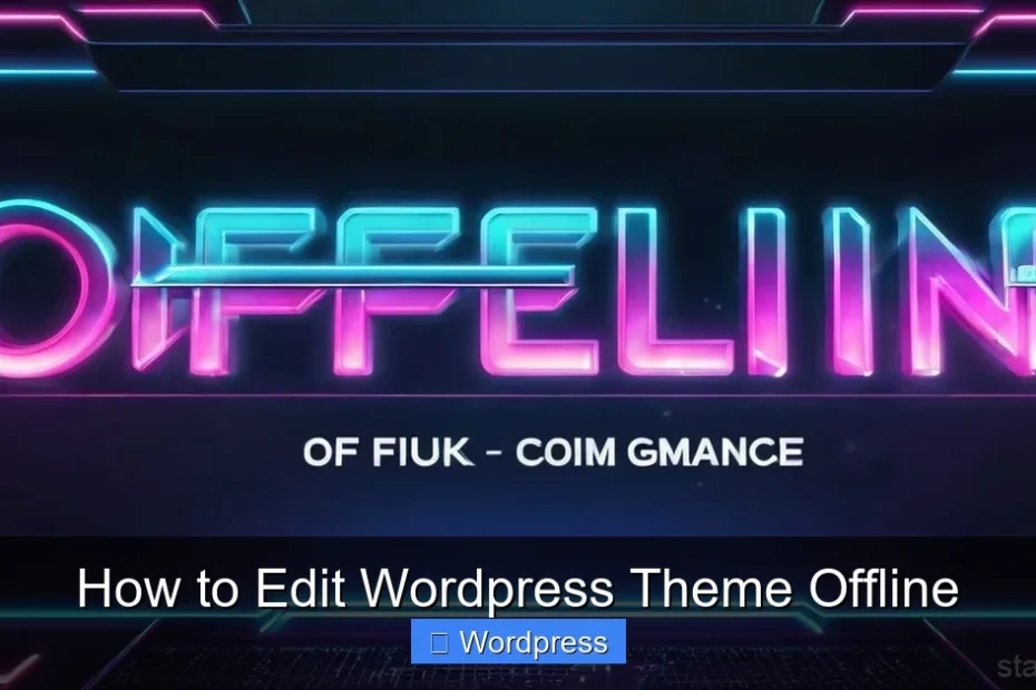 How to Edit Wordpress Theme Offline