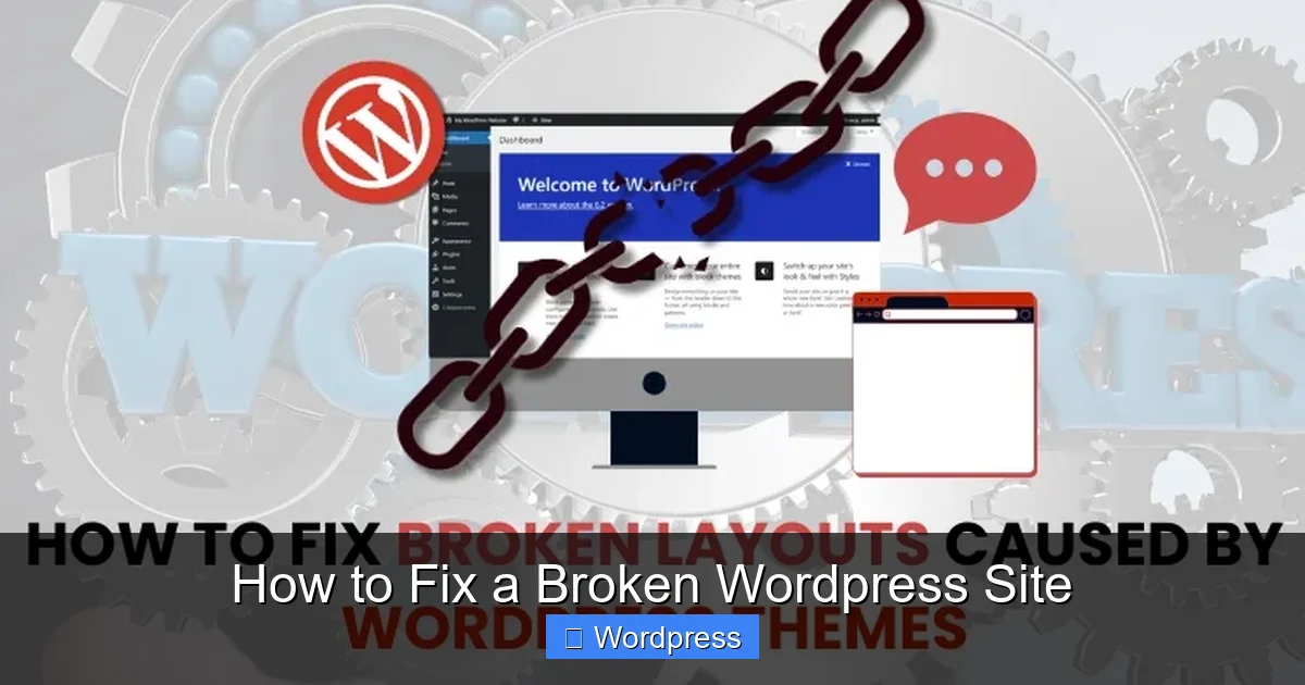 How to Fix a Broken WordPress Site