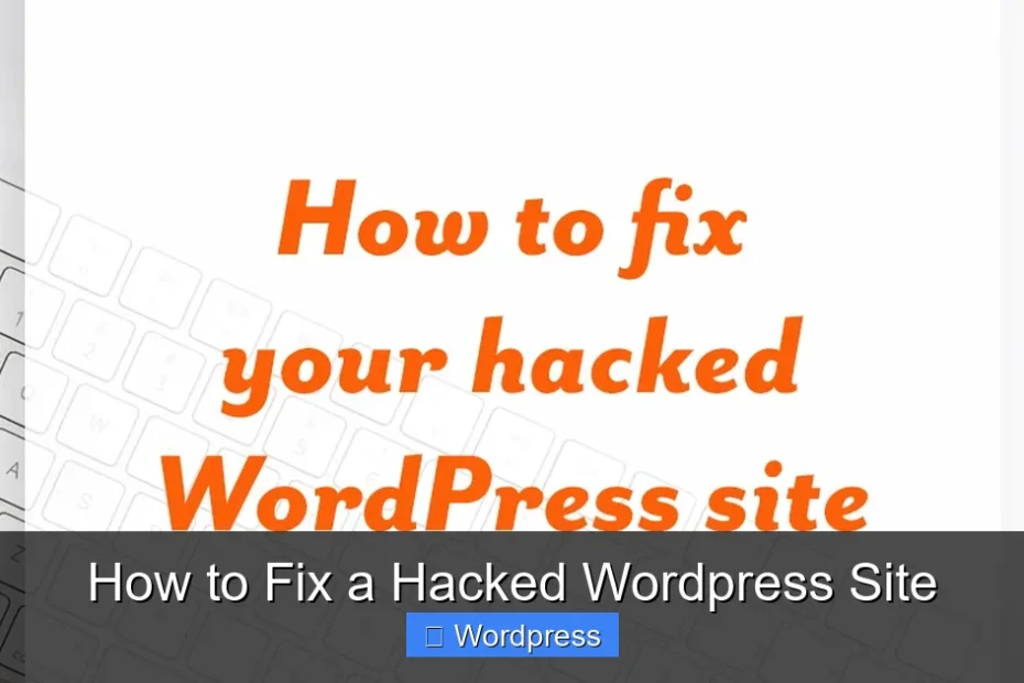 How to Fix a Hacked Wordpress Site