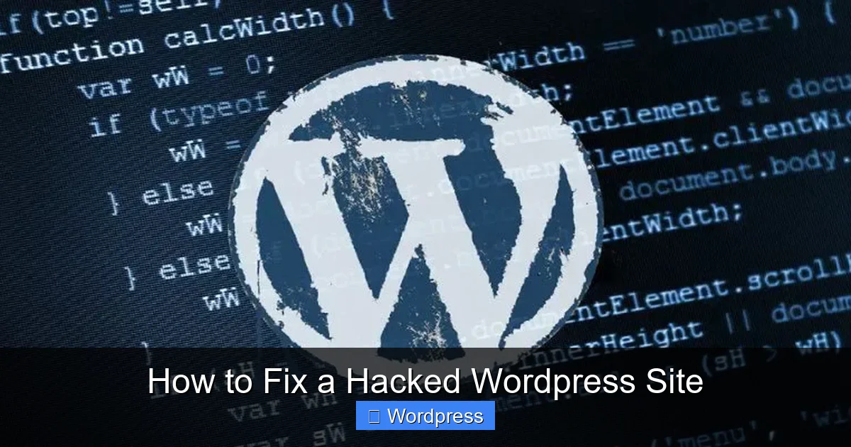 How to Fix a Hacked WordPress Site