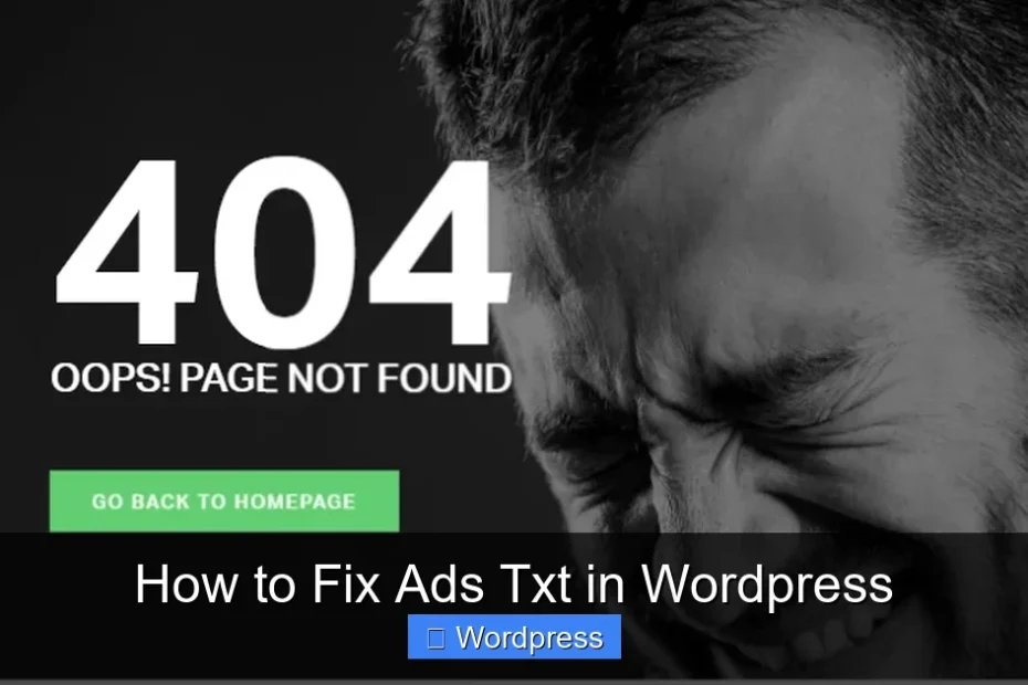 How to Fix Ads Txt in Wordpress