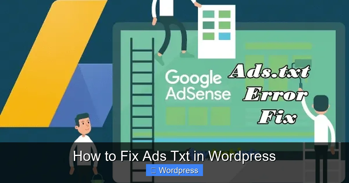 How to Fix Ads Txt in WordPress
