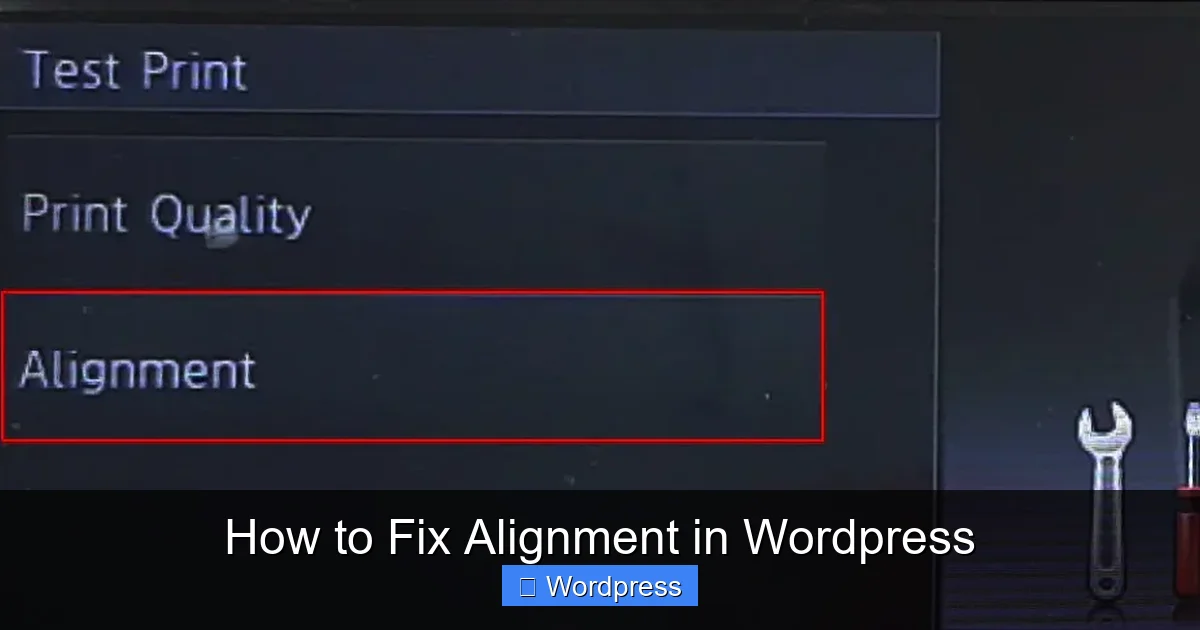How to Fix Alignment in WordPress