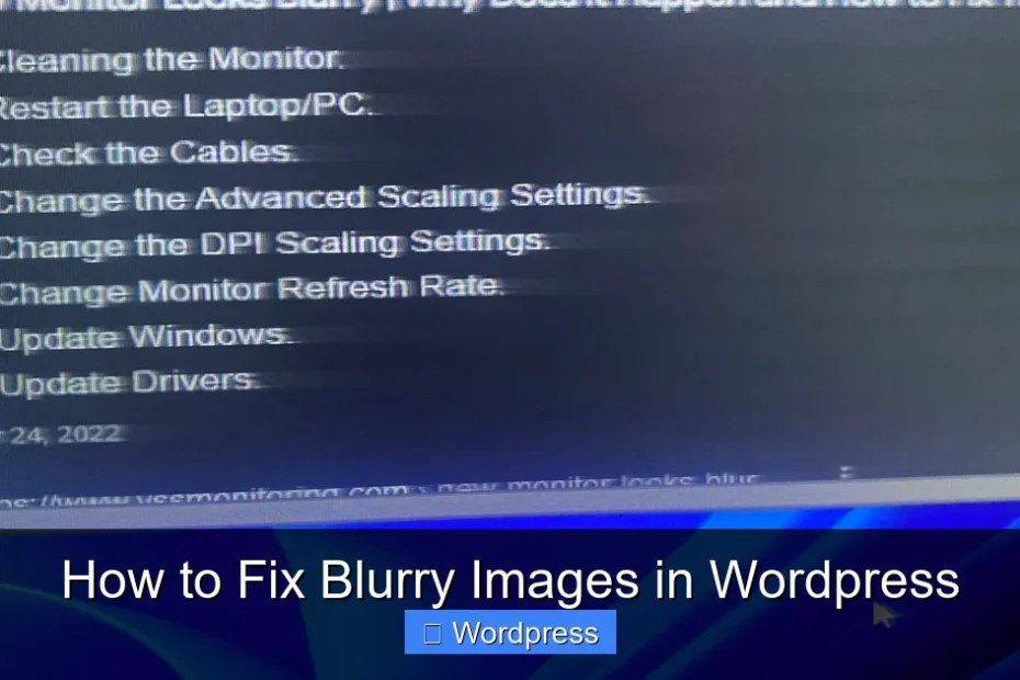 How to Fix Blurry Images in Wordpress