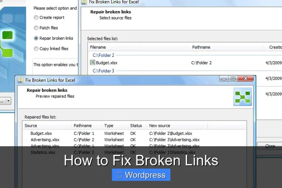 How to Fix Broken Links