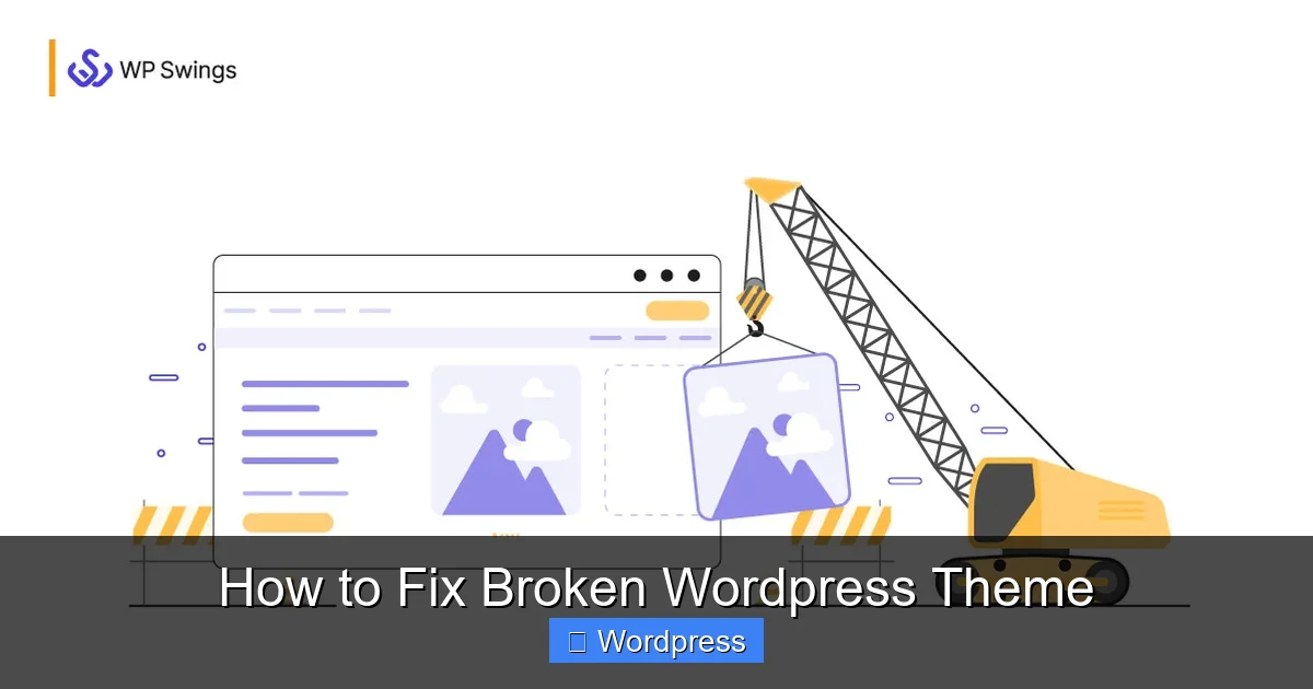 How to Fix Broken WordPress Theme