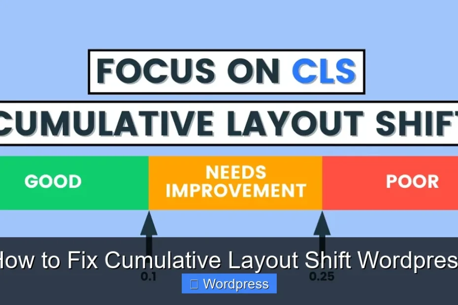 How to Fix Cumulative Layout Shift Wordpress