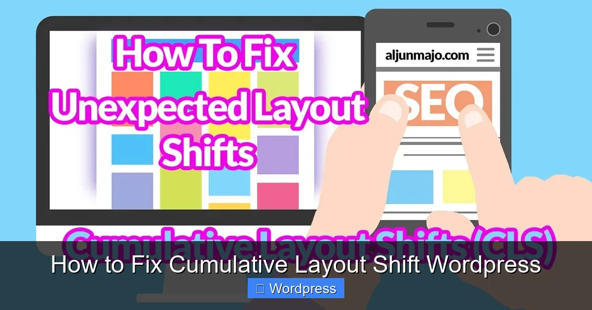 How to Fix Cumulative Layout Shift WordPress