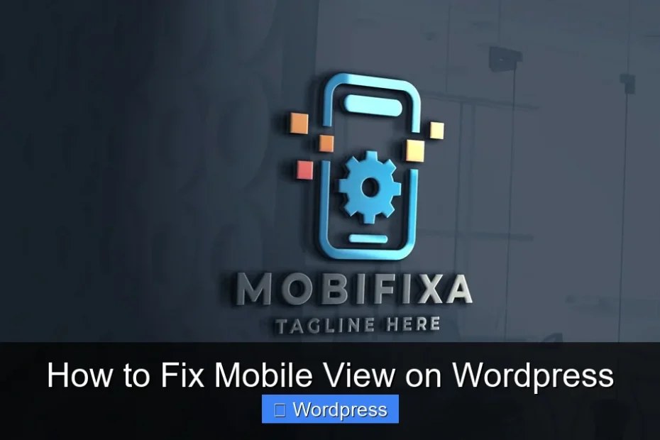 How to Fix Mobile View on Wordpress