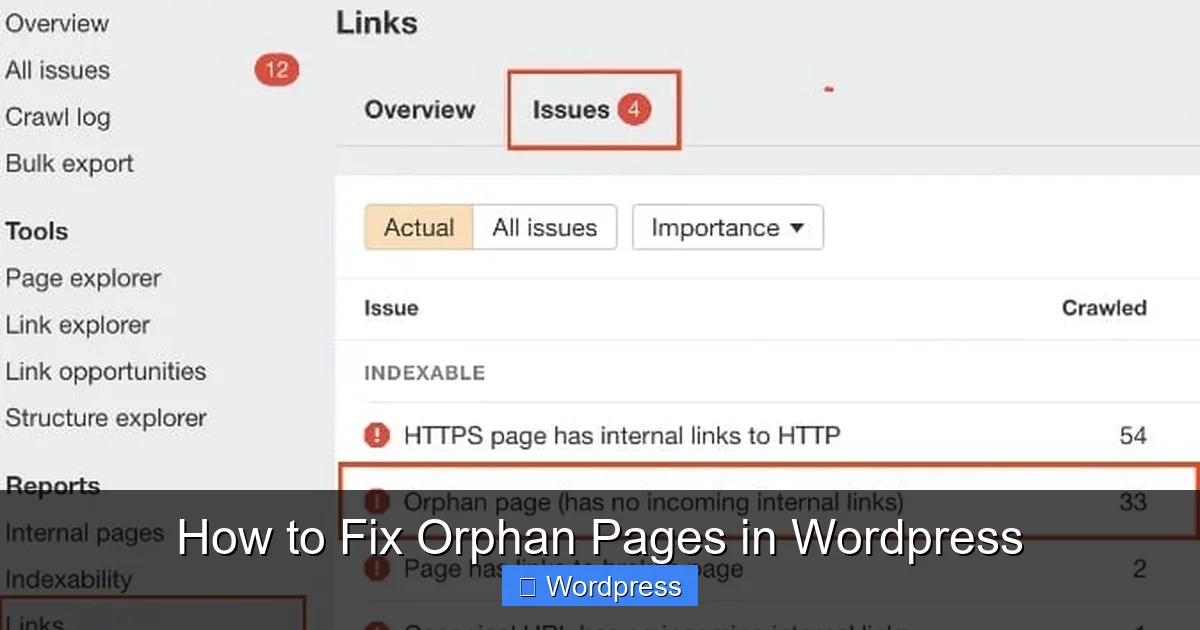 How to Fix Orphan Pages in WordPress