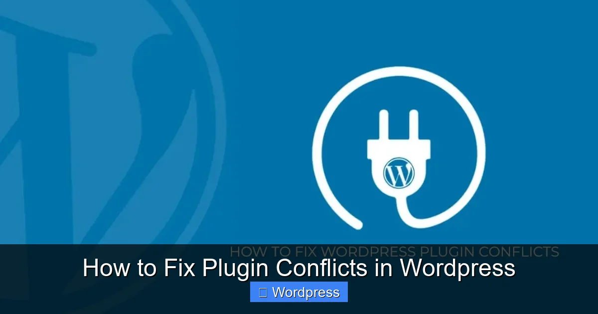 How to Fix Plugin Conflicts in WordPress