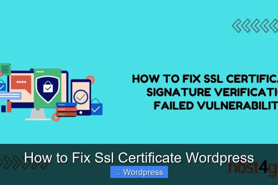 How to Fix Ssl Certificate Wordpress