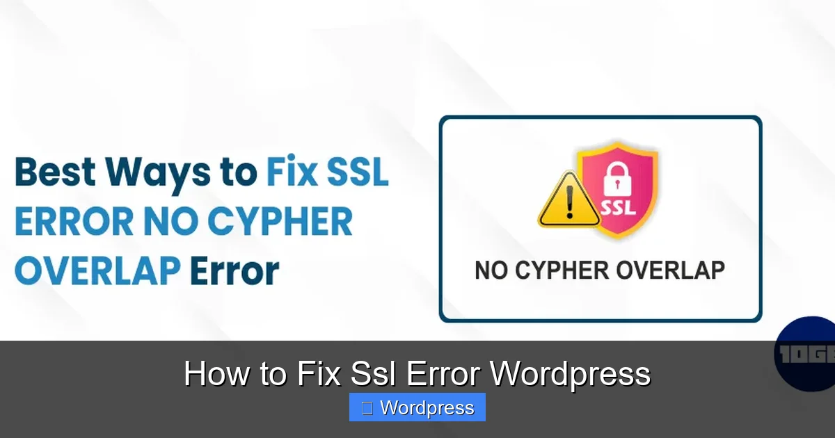 How to Fix Ssl Error WordPress