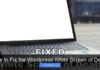 How to Fix the WordPress White Screen of Death