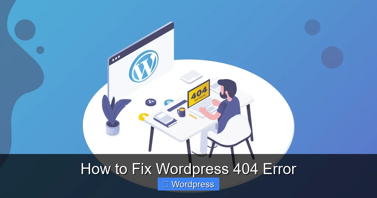 How to Fix WordPress 404 Error
