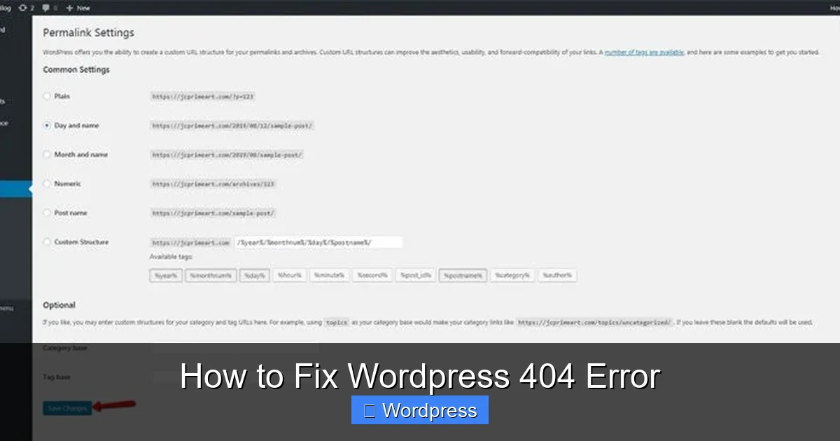 How to Fix WordPress 404 Error