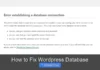 How to Fix WordPress Database