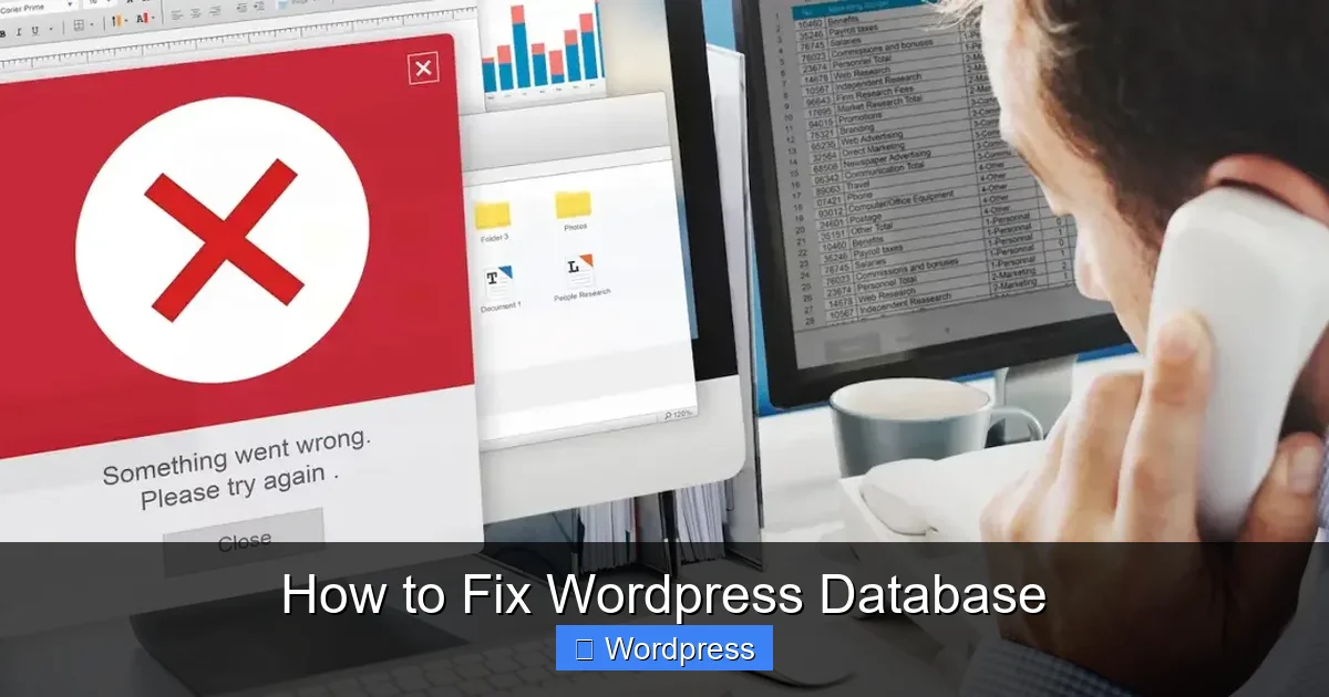 How to Fix WordPress Database