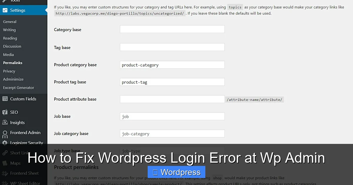How to Fix WordPress Login Error at Wp Admin