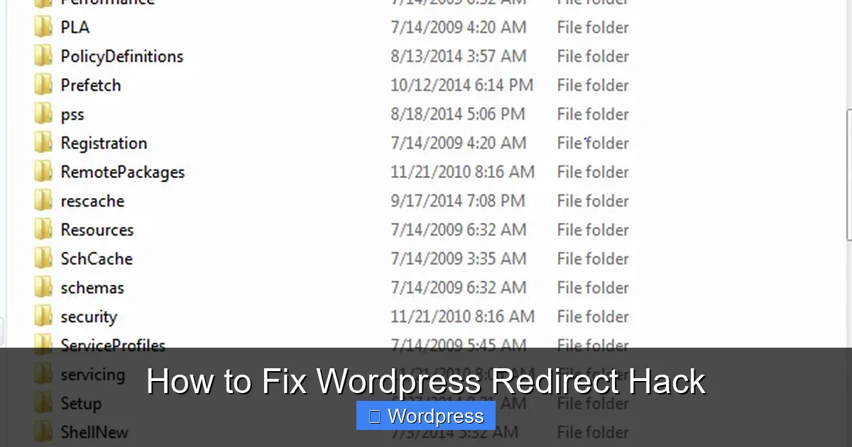 How to Fix WordPress Redirect Hack