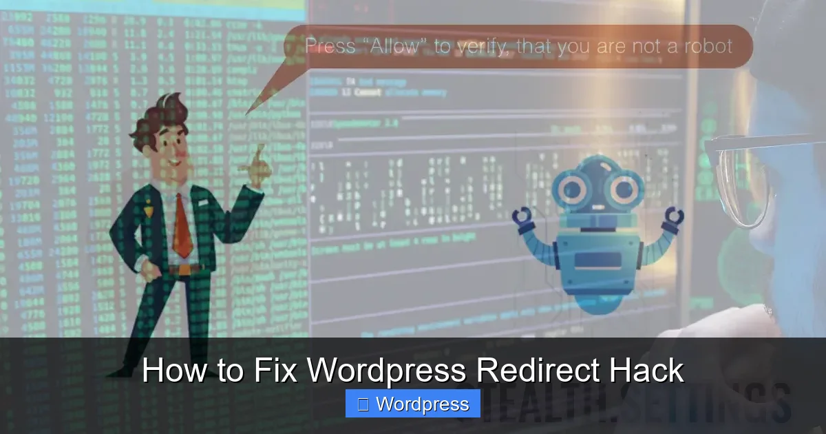 How to Fix WordPress Redirect Hack