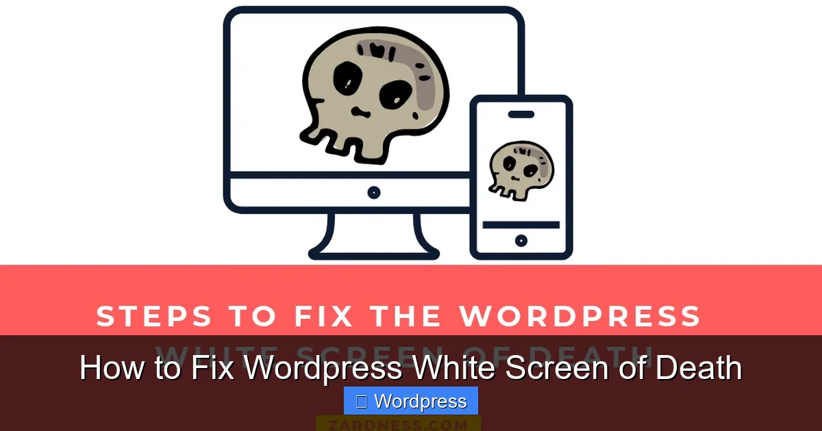 How to Fix WordPress White Screen of Death