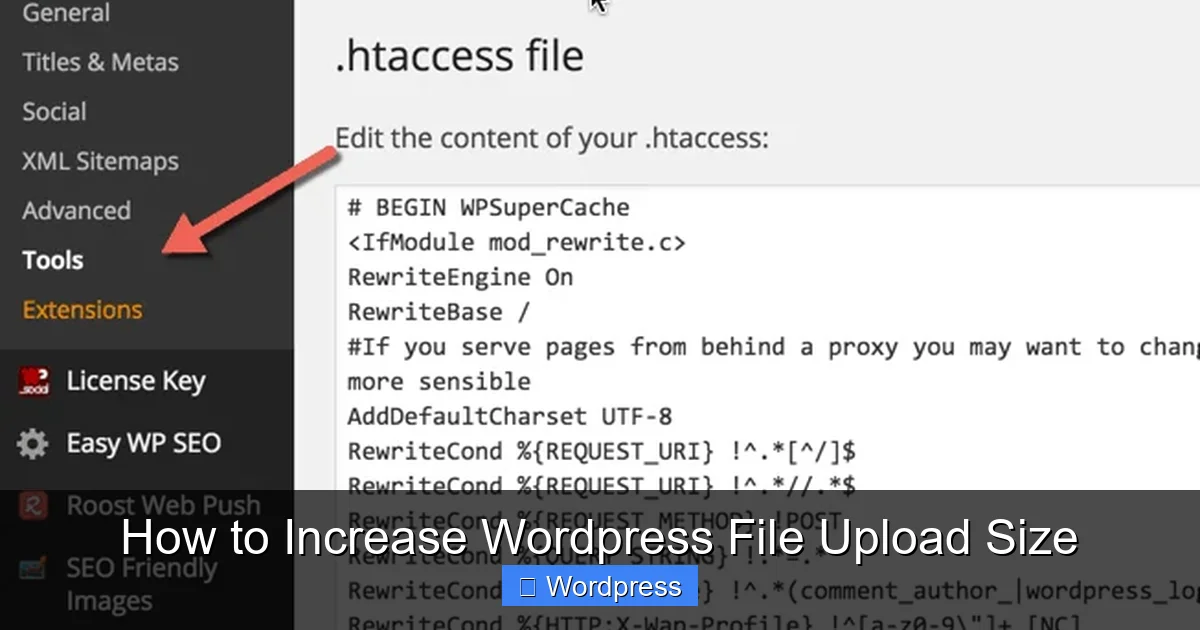 How to Increase WordPress File Upload Size