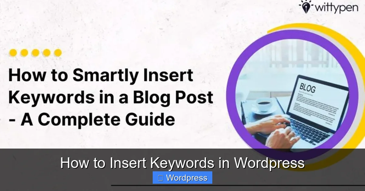How to Insert Keywords in WordPress