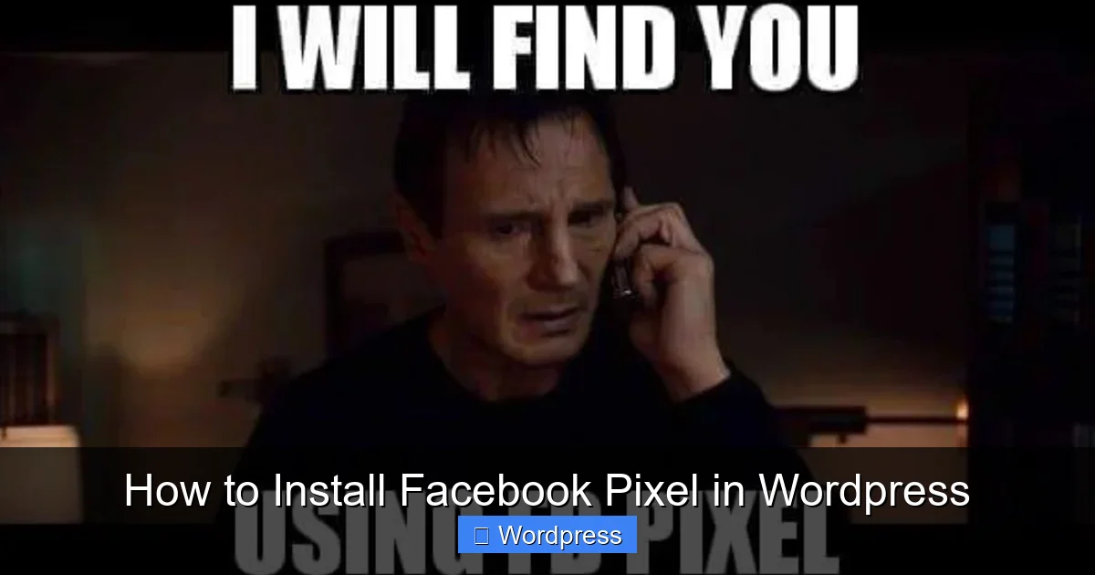 How to Install Facebook Pixel in WordPress