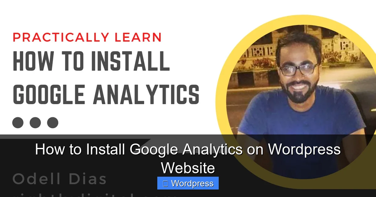How to Install Google Analytics on WordPress Website