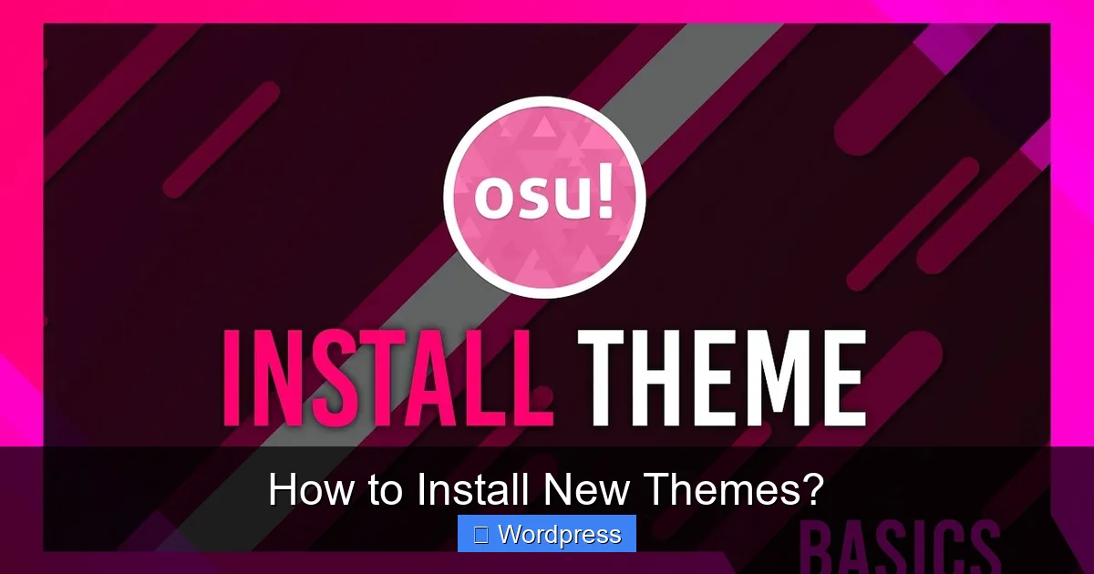 How to Install New Themes?