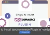 How to Install Woocommerce Plugin in WordPress