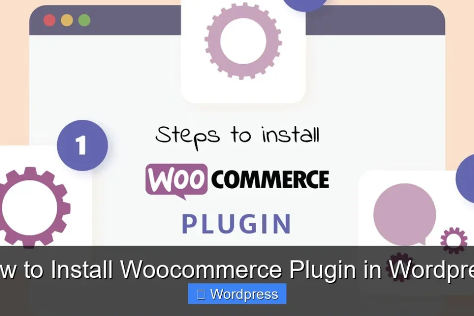 How to Install Woocommerce Plugin in Wordpress