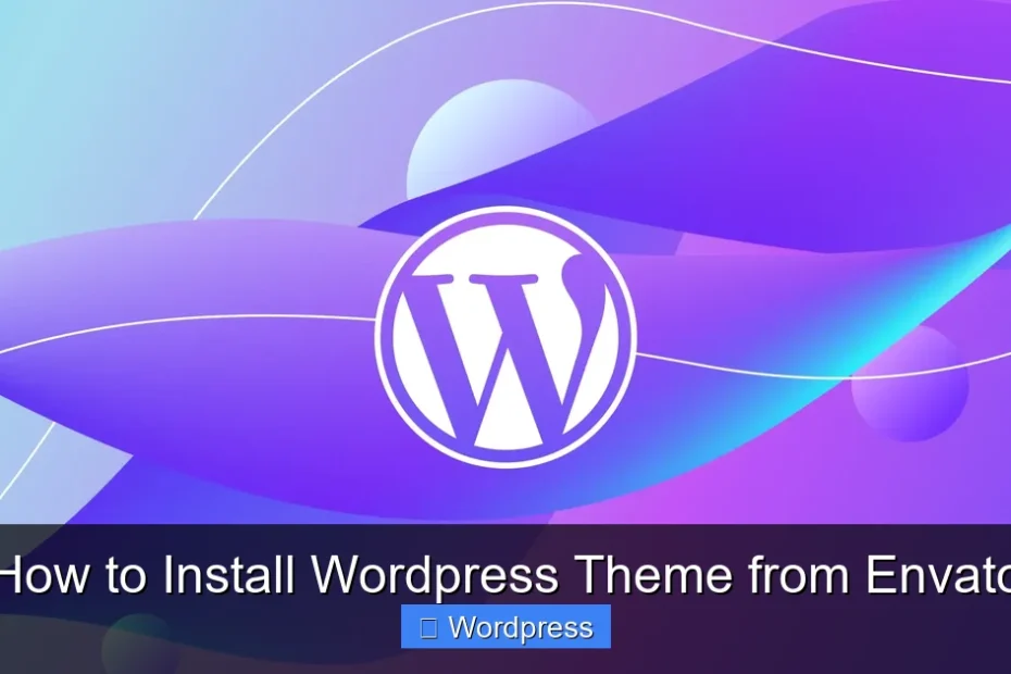 How to Install Wordpress Theme from Envato