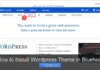 How to Install WordPress Theme in Bluehost