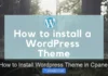 How to Install WordPress Theme in Cpanel