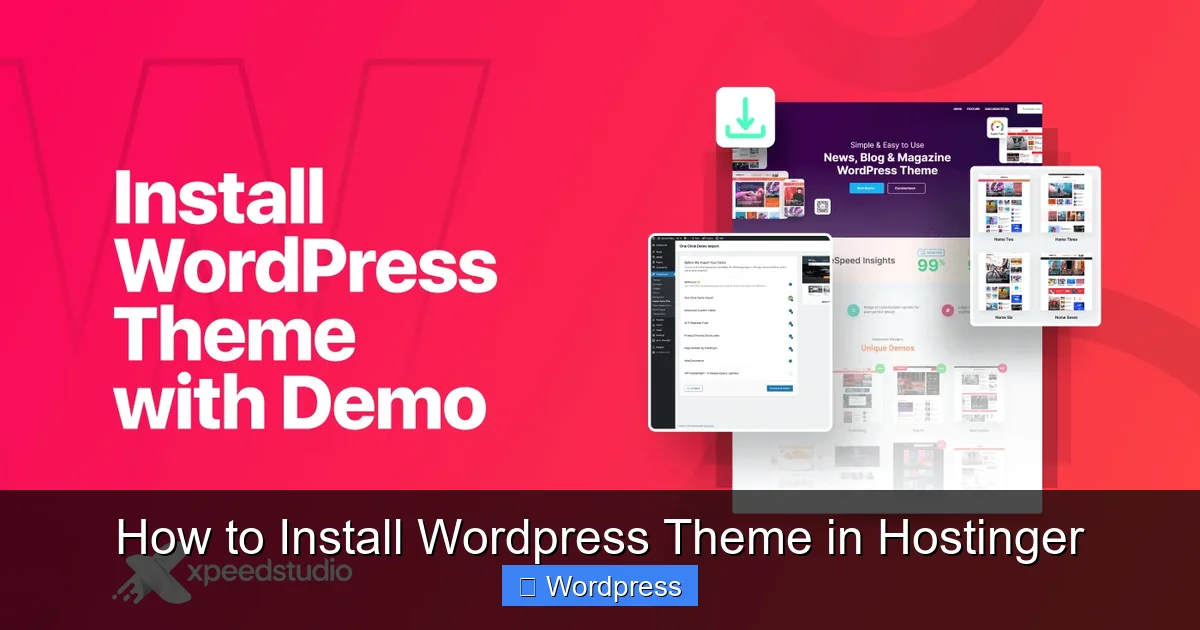How to Install WordPress Theme in Hostinger